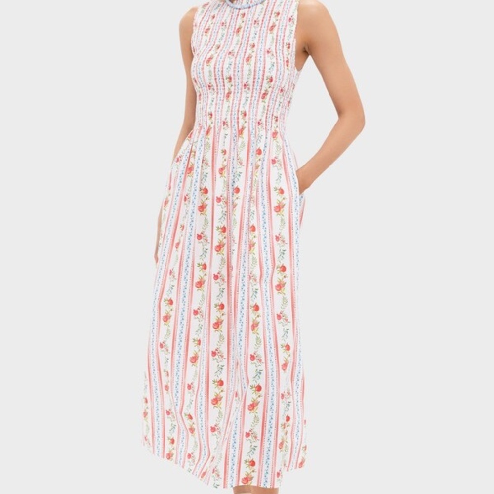 NWT HILL HOUSE COSIMA POMEGRANATE STRIPE